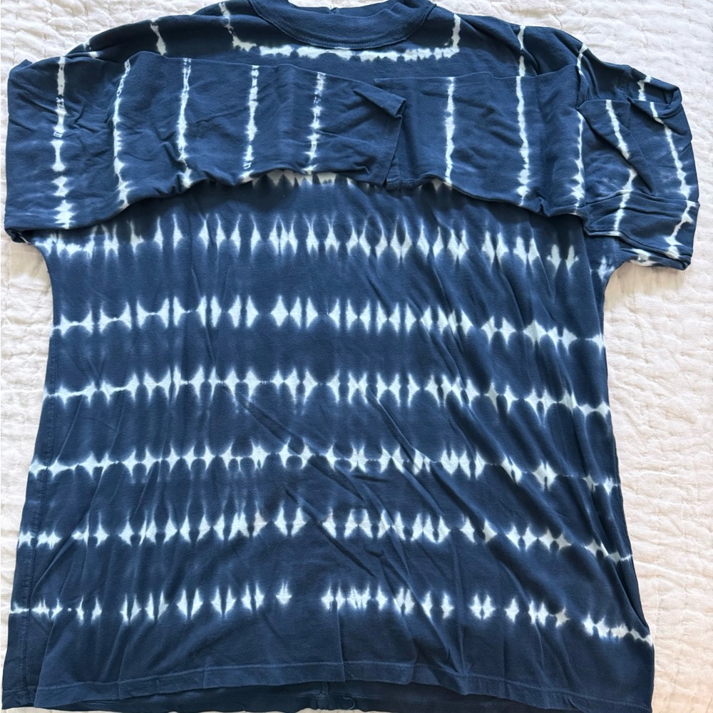 WOMAN’S We The Free Navy and White Long Sleeve Tee